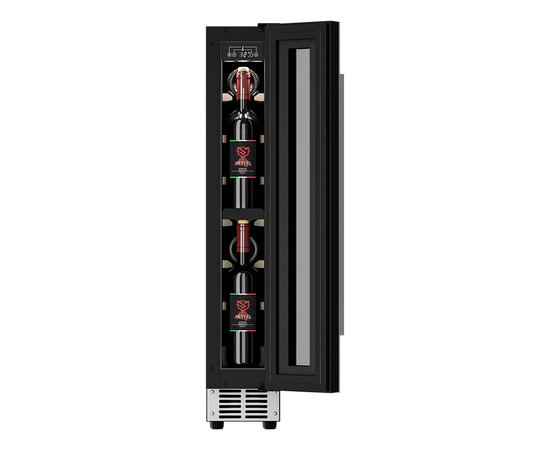 Винный шкаф Meyvel MV9-KST1 — (на 9 бутылок), Цвет фасада: Серебристый, фотография № 6