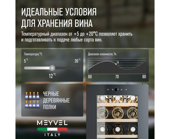 Винный шкаф Meyvel MV18-KBF1 — (), фотография № 11