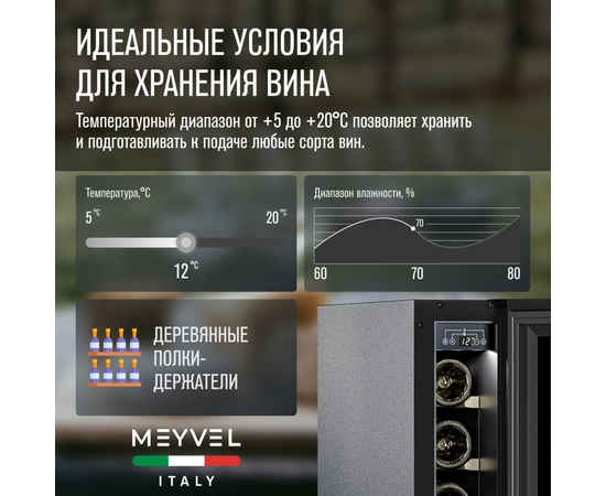 Винный шкаф Meyvel MV9NH-KBT1 — (), фотография № 10