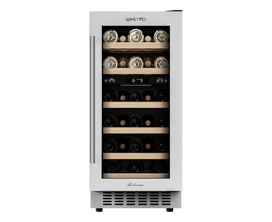 Винный шкаф Meyvel MV28-KWT2 — (на 28 бутылок), Цвет фасада: Белый, фотография № 2