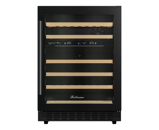 Винный шкаф Meyvel MV46PRO-KBT2 — (на 46 бутылок), Цвет фасада: Чёрный, фотография № 5