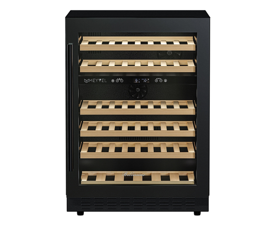 Винный шкаф Meyvel MV46PRO-KBT2 — (на 46 бутылок), Цвет фасада: Чёрный, фотография № 4