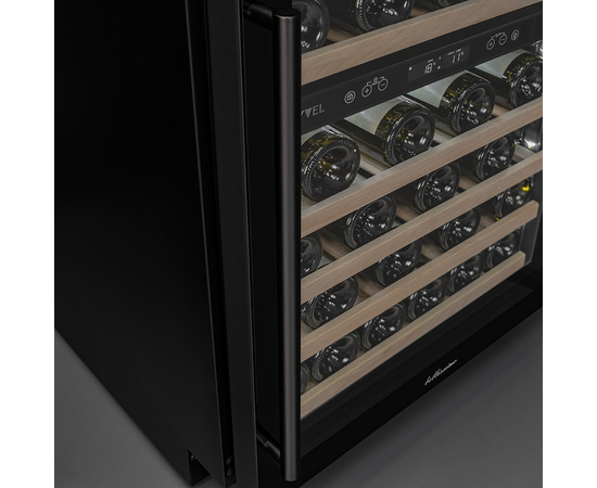 Винный шкаф Meyvel MV46PRO-KBT2 — (на 46 бутылок), Цвет фасада: Чёрный, фотография № 13