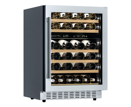 Винный шкаф Meyvel MV46PRO-KWT2 — (на 46 бутылок), Цвет фасада: Белый, фотография № 6