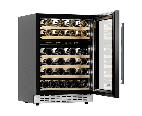 Винный шкаф Meyvel MV46PRO-KWT2 — (на 46 бутылок), Цвет фасада: Белый, фотография № 9