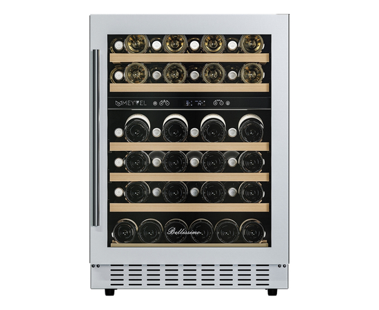 Винный шкаф Meyvel MV46PRO-KWT2 — (на 46 бутылок), Цвет фасада: Белый, фотография № 