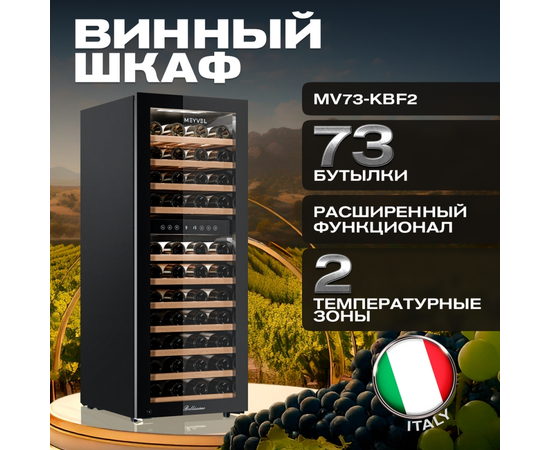 Винный шкаф Meyvel MV73-KBF2 — (на 73 бутылки), Вместимость: 73 бутылки, фотография № 3