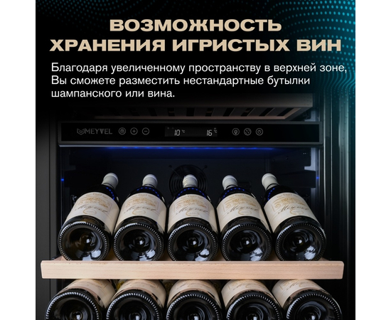 Винный шкаф Meyvel MV154PRO-KBT3 — (), фотография № 9