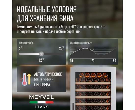 Винный шкаф Meyvel MV163PRO-KST2 — (), фотография № 10