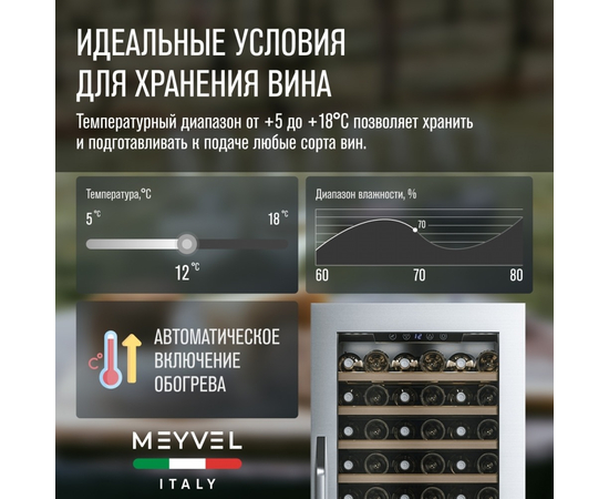 Винный шкаф Meyvel MV66-KSB1 — (), фотография № 10