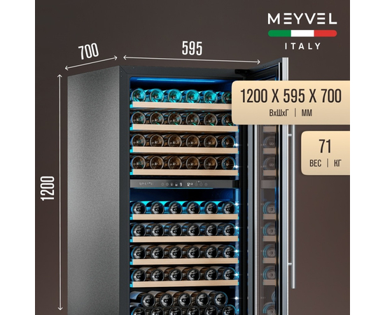 Винный шкаф Meyvel MV99PRO-KST2 — (), фотография № 4
