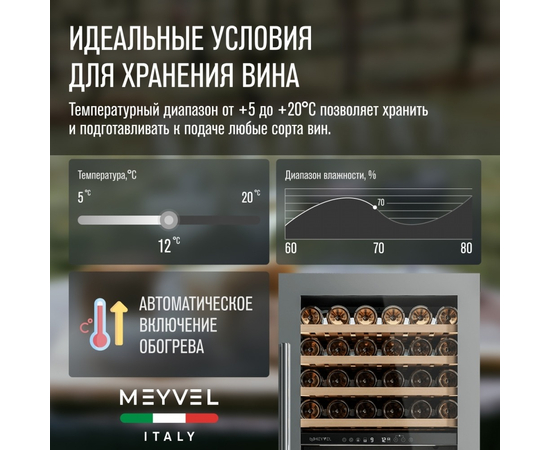 Винный шкаф Meyvel MV99PRO-KST2 — (), фотография № 10