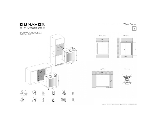 Винный шкаф Dunavox DVN-32.85DB.TO — (на 32 бутылки), фотография № 10