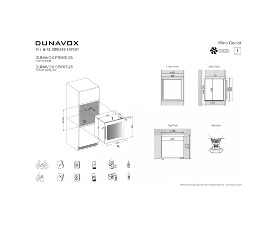 Винный шкаф Dunavox DVS-25.65DC — (на 25 бутылок), фотография № 8