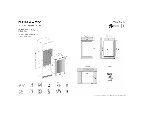 Винный шкаф Dunavox DVS-44.120DMB — (на 44 бутылки), фотография № 9