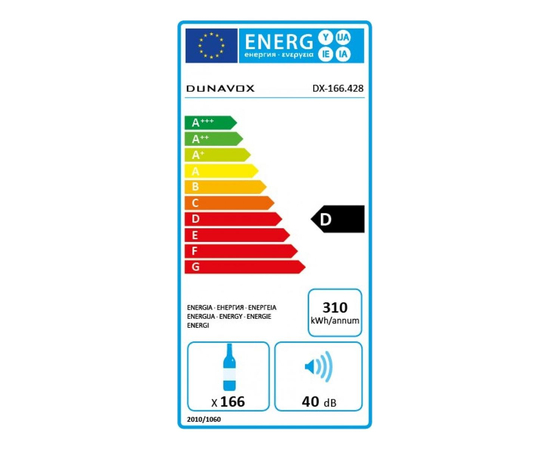 Винный шкаф Dunavox DX-166.428DCK — (на 166 бутылок), фотография № 7