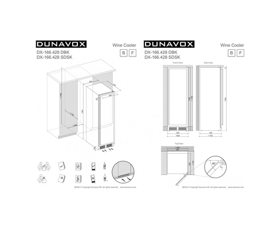 Винный шкаф Dunavox DX-166.428SDSK — (на 166 бутылок), фотография № 12