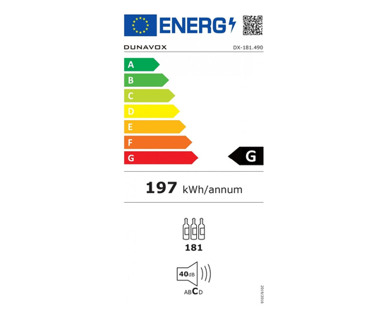 Винный шкаф Dunavox DX-181.490DCK — (на 181 бутылку), фотография № 5