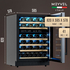 Винный шкаф Meyvel MV46PRO-KBT2 — (на 46 бутылок), Цвет фасада: Чёрный, фотография № 3