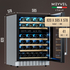 Винный шкаф Meyvel MV46PRO-KWT2 — (на 46 бутылок), Цвет фасада: Белый, фотография № 3